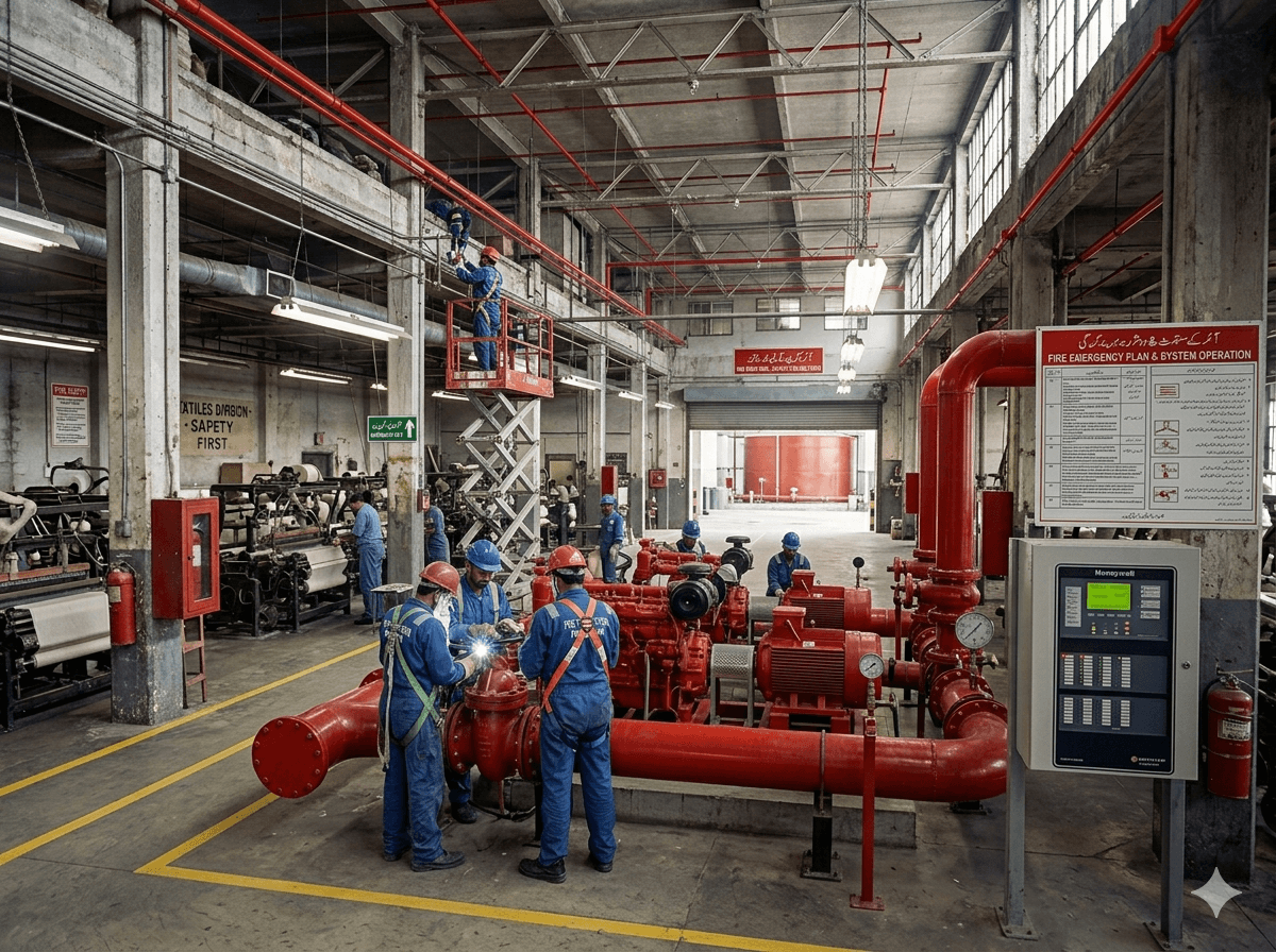 Professional fire suppression and fighting equipment for industrial facilities