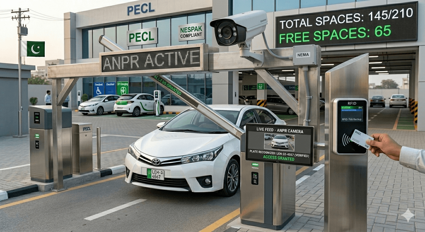 ANPR license plate recognition system for automatic vehicle identification and access control