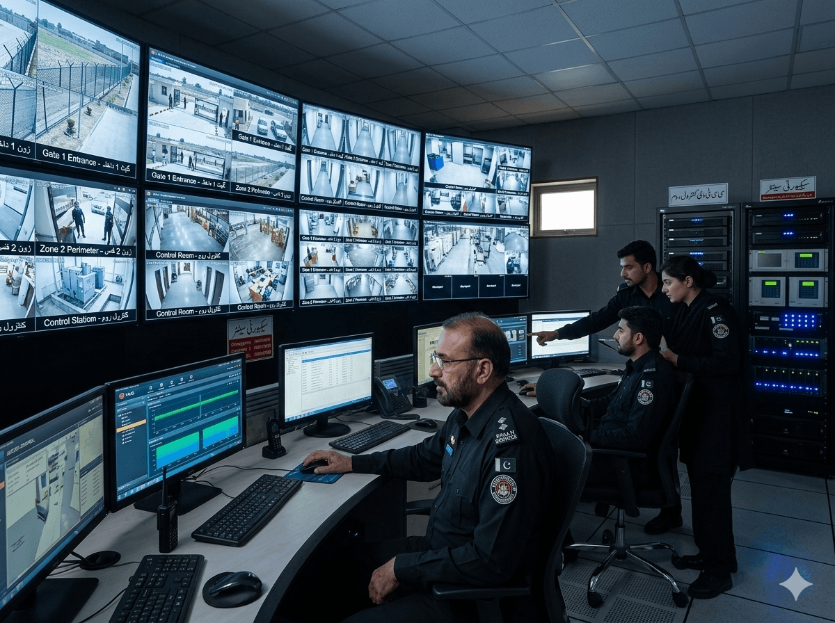 Security Control Room in Pakistani Facility